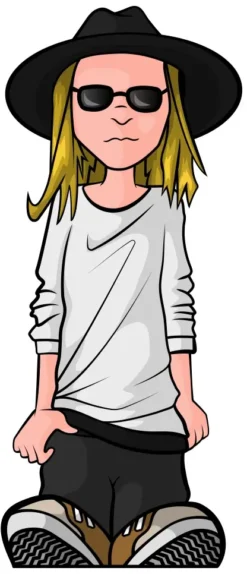 Rider Scooter Sticker