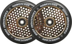 Honeycore Black 120mm 2-pack Pro Scooter Wheels -Striker Shop root honeycore black 120mm 2 pack pro scooter wheels oq