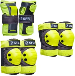 SFR Youth Ramp Skate Pads 3-Pack 10 SFR Youth Ramp Skate Pads 3-Pack -Striker Shop sfr youth ramp skate pads 3 pack l