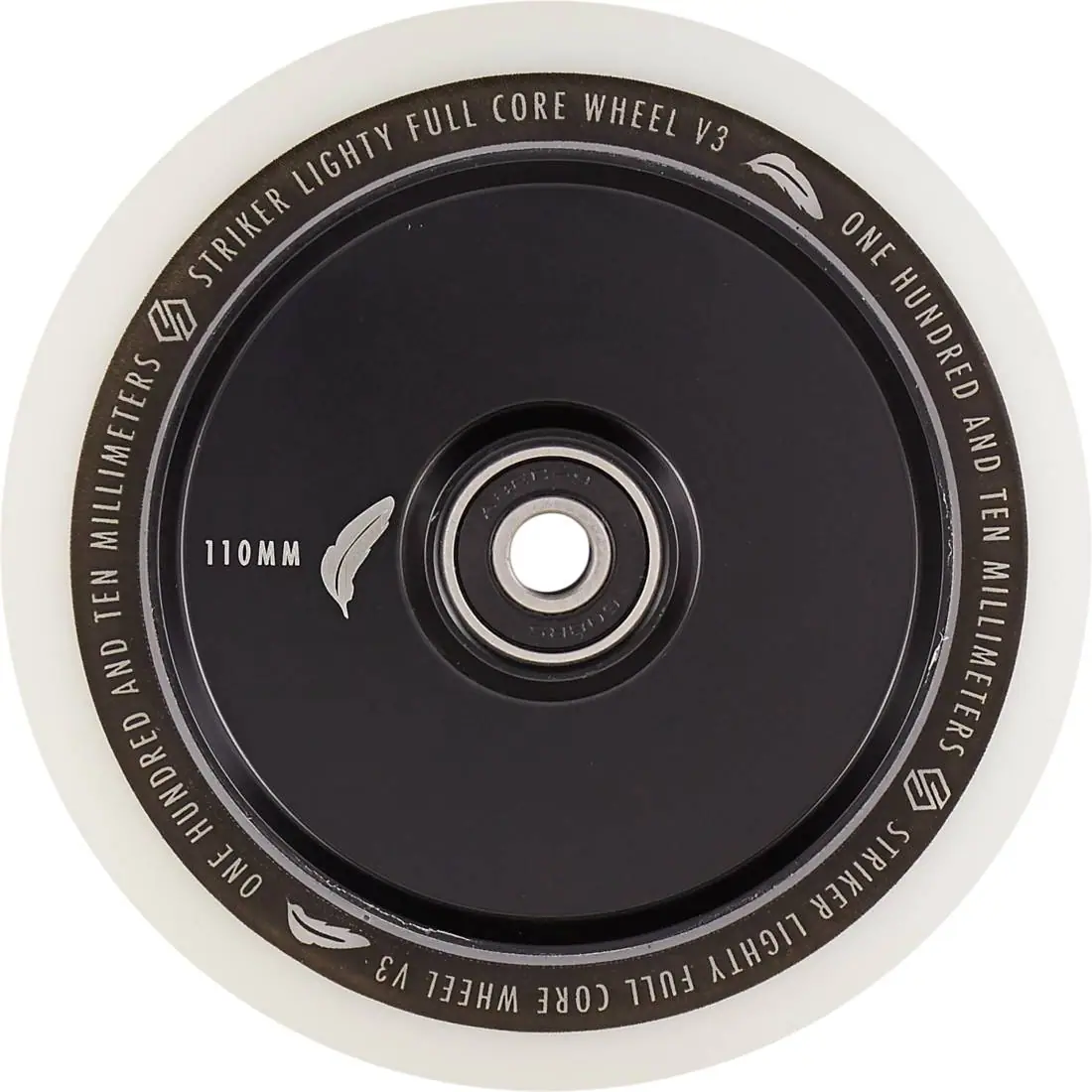 Striker Lighty Full Core V3 White Pro Scooter Wheel 5 Striker Lighty Full Core V3 White Pro Scooter Wheel - Image 5
